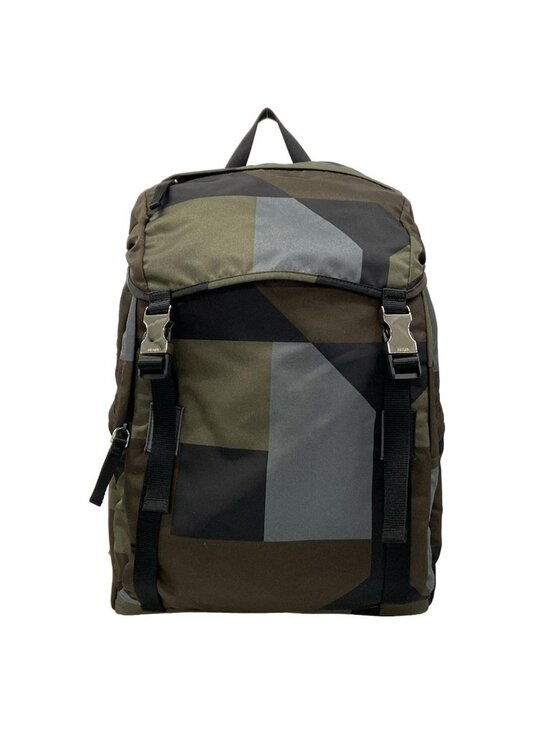 Prada Backpack Dark Green Black Multi main image 15